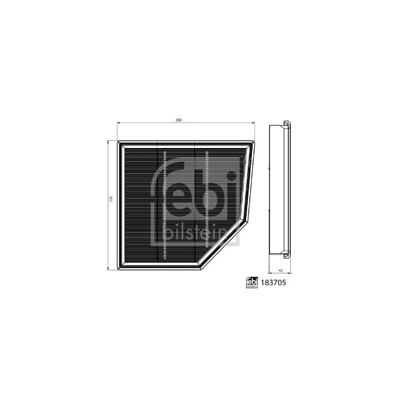 FEBI BILSTEIN Luftfilter 183705 für 13 71 9 468 656