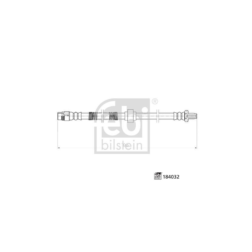 FEBI BILSTEIN Bremsschlauch 184032 für 46201-00QAH