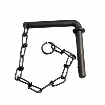Steckbolzen 10x70 mm mit Kette und Ring Kettenlänge...