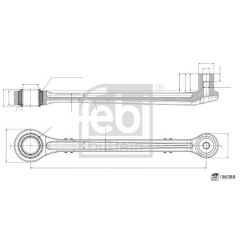 FEBI BILSTEIN Stange/Strebe, Stabilisator 186388 für...