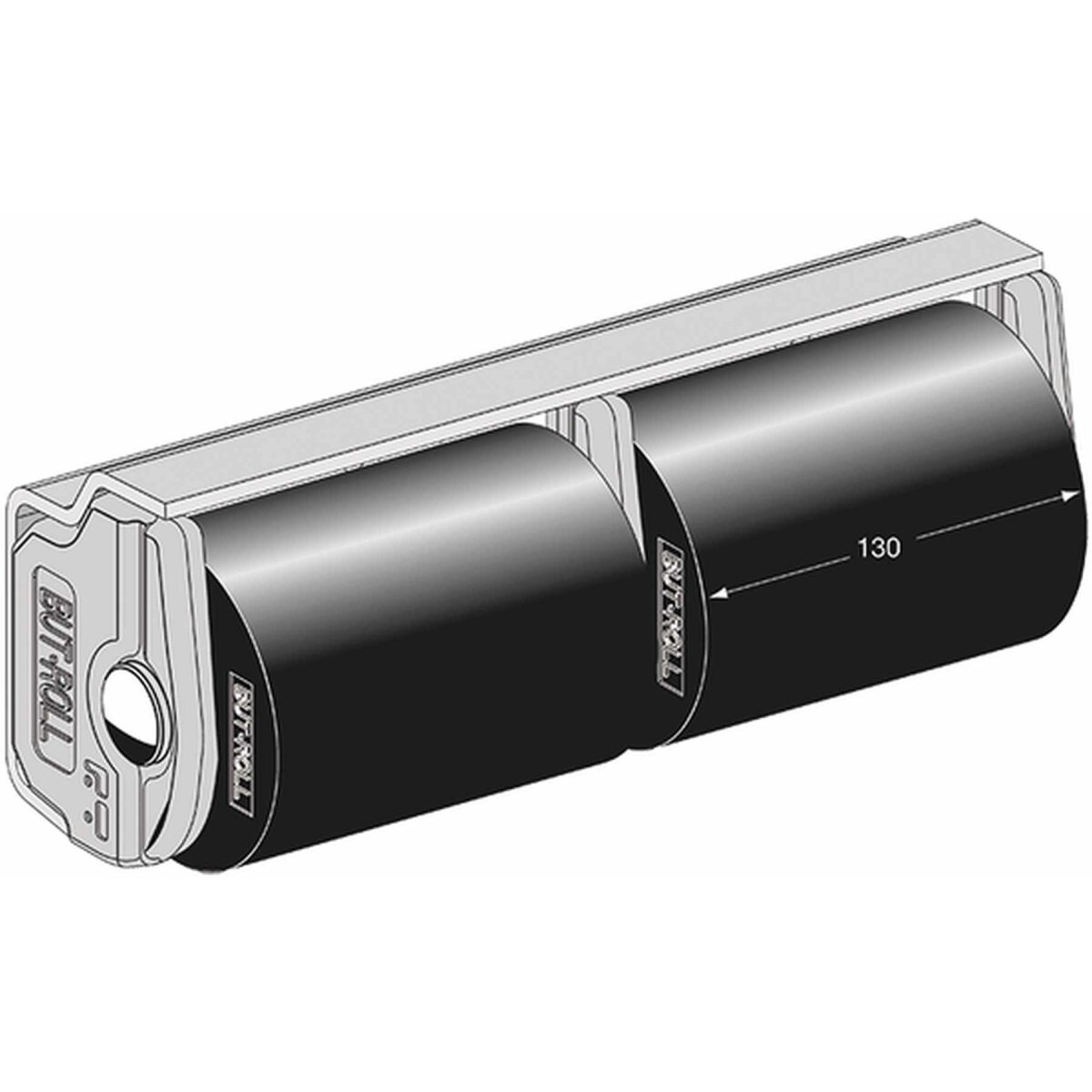 Pommier Rollen Rammpuffer 2 Rollen. 130Mm Horizont. Ausfür But-Roll - 39.50256 GA - 39.50256GA