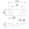 Rungenhalter 222, 10 x 40 mm, gesenkgeschmiedet, Stahl