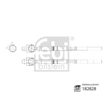 FEBI BILSTEIN Axialgelenk, Spurstange 182828 für...