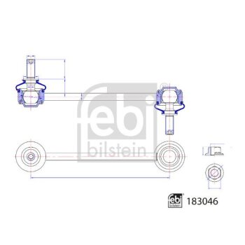 FEBI BILSTEIN Stange/Strebe, Stabilisator 183046 für...