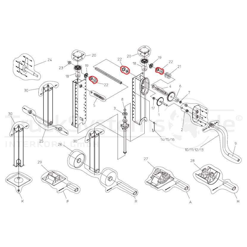 Haacon Lager Komplett fürS2000Plus - 209612