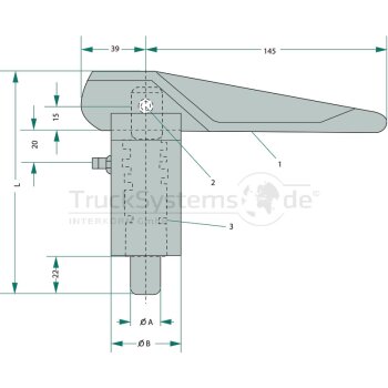 JOST Federriegel Fs 98 - 35/52 - 640335000