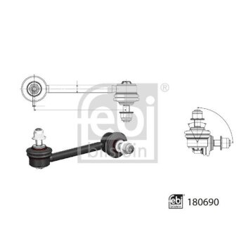 FEBI BILSTEIN Stange/Strebe, Stabilisator 180690 für...