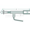 JOST Deichselstütze Ausführung C | 680–930 mm | Y258200000