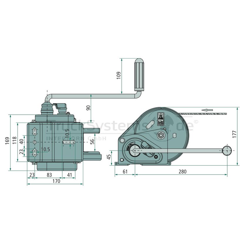 AL-KO Seilwinde gebremst Typ 900/A - 1225301