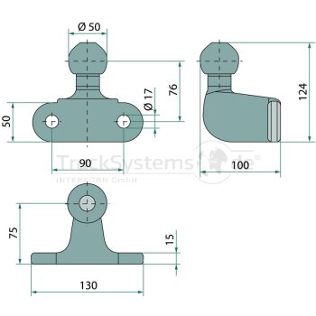 AL-KO Kupplungskugel 7148 2T17 Ea 90 2000Kg - 1275101