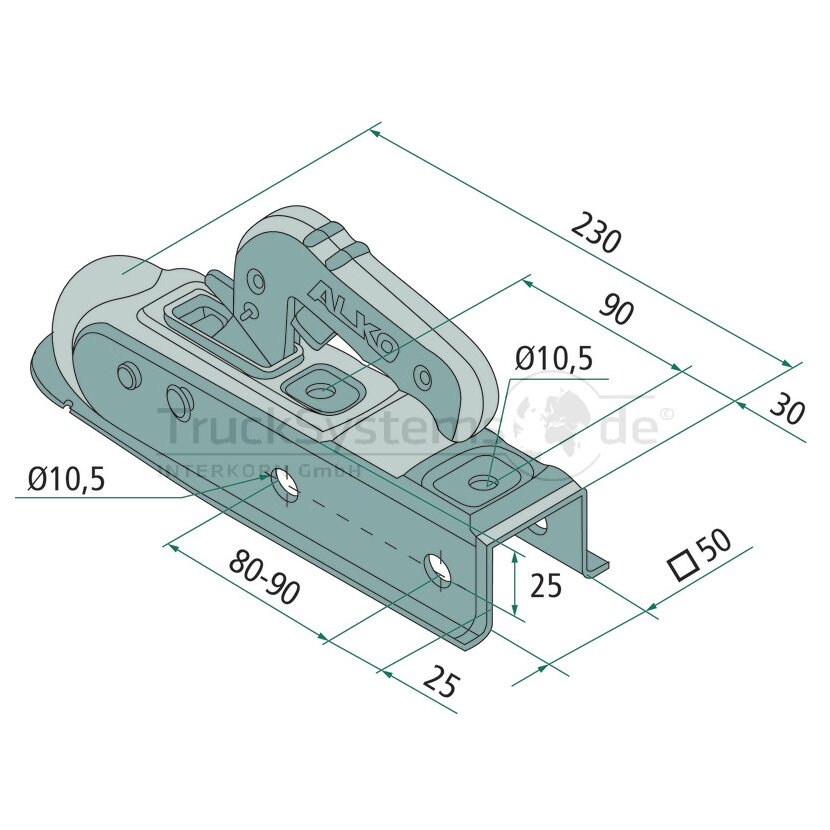 AL-KO Kupplung Typ Ak7/D vierkant - 1224339