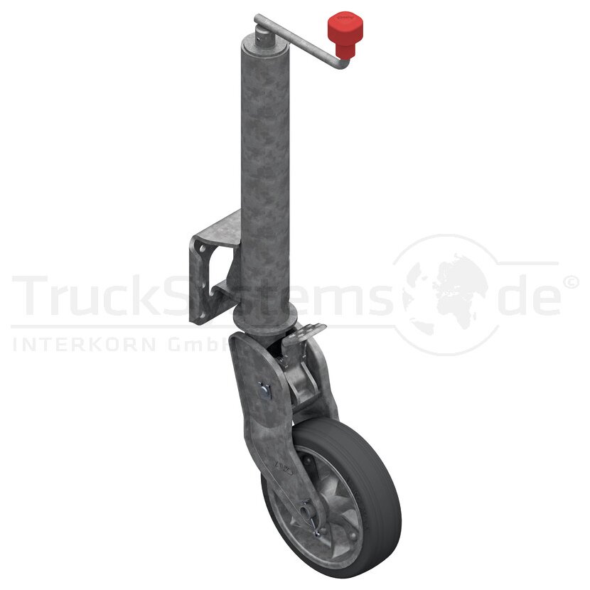 AL-KO Stützrad 200 x 50 mm Vollgummirad mit Befestigung - 242061