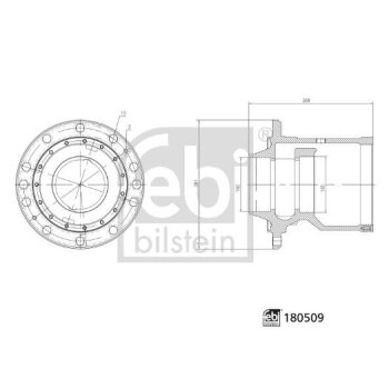 FEBI BILSTEIN Radnabe 180509 für 1291 213