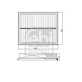 FEBI BILSTEIN Luftfilter 172767 für 13 71 7 634 154