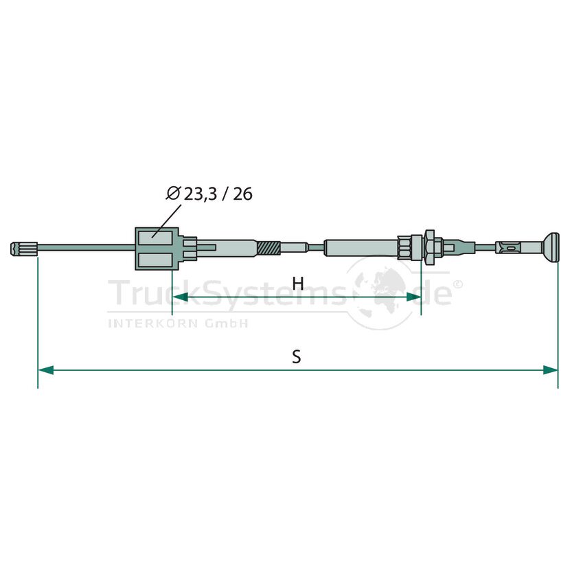 AL-KO Bowdenzug 1620/1816 Nippel-Pilz - 247289