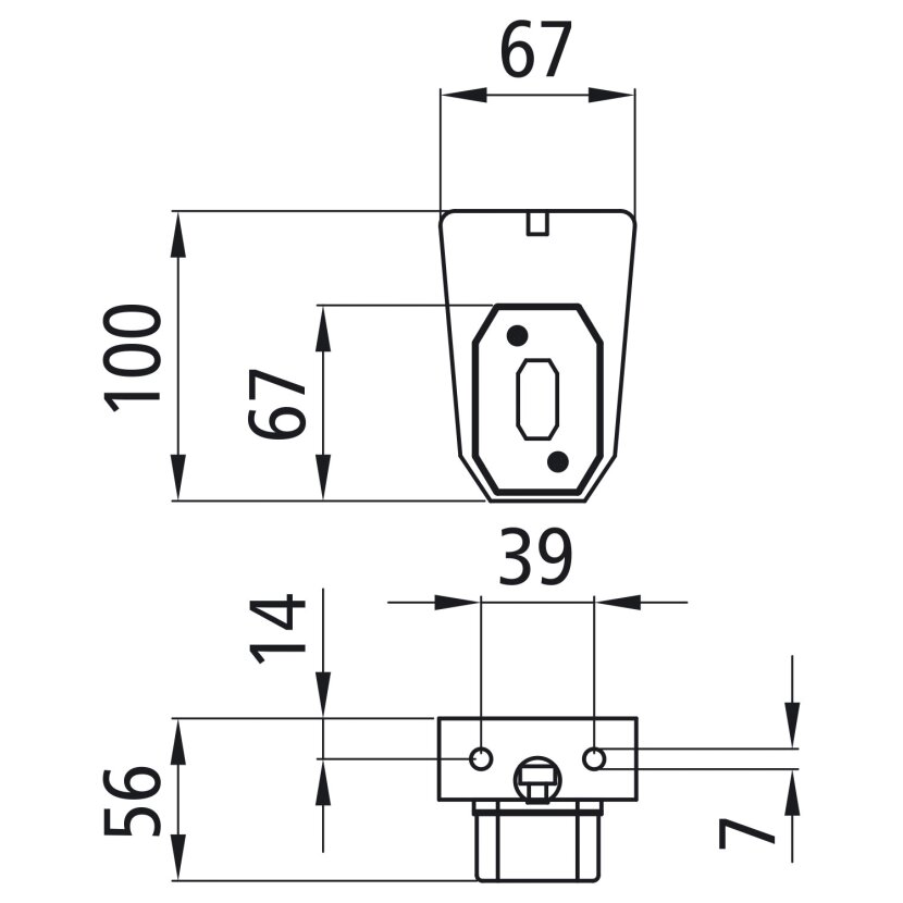 Aspöck Flexipoint I, 12 V, weiß, Tülle, mit Aufhängeteil, OEM - 21-6512-207 - 216512207 - 21-6512-201 - 216512201