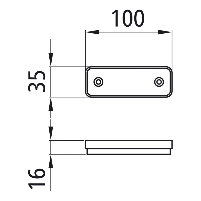 ASPÖCK Flatpoint I LED, 12 V, SML, Tülle (ohne Kabel), Einbauversion - 21-2201-054 - 212201054 - 21-2201-057 - 212201057