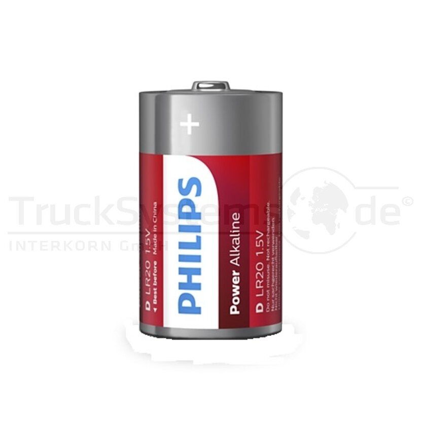 Philips Batterie Lr20/D - 1.5V Power Alkaline B2 Monozelle - 55001121