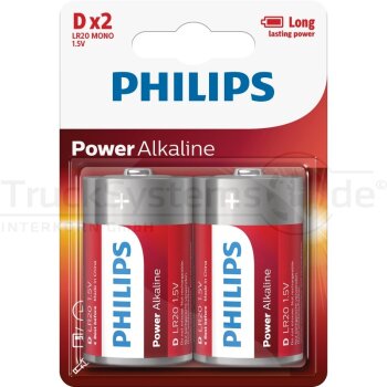 Philips Batterie Lr20/D - 1.5V Power Alkaline B2...