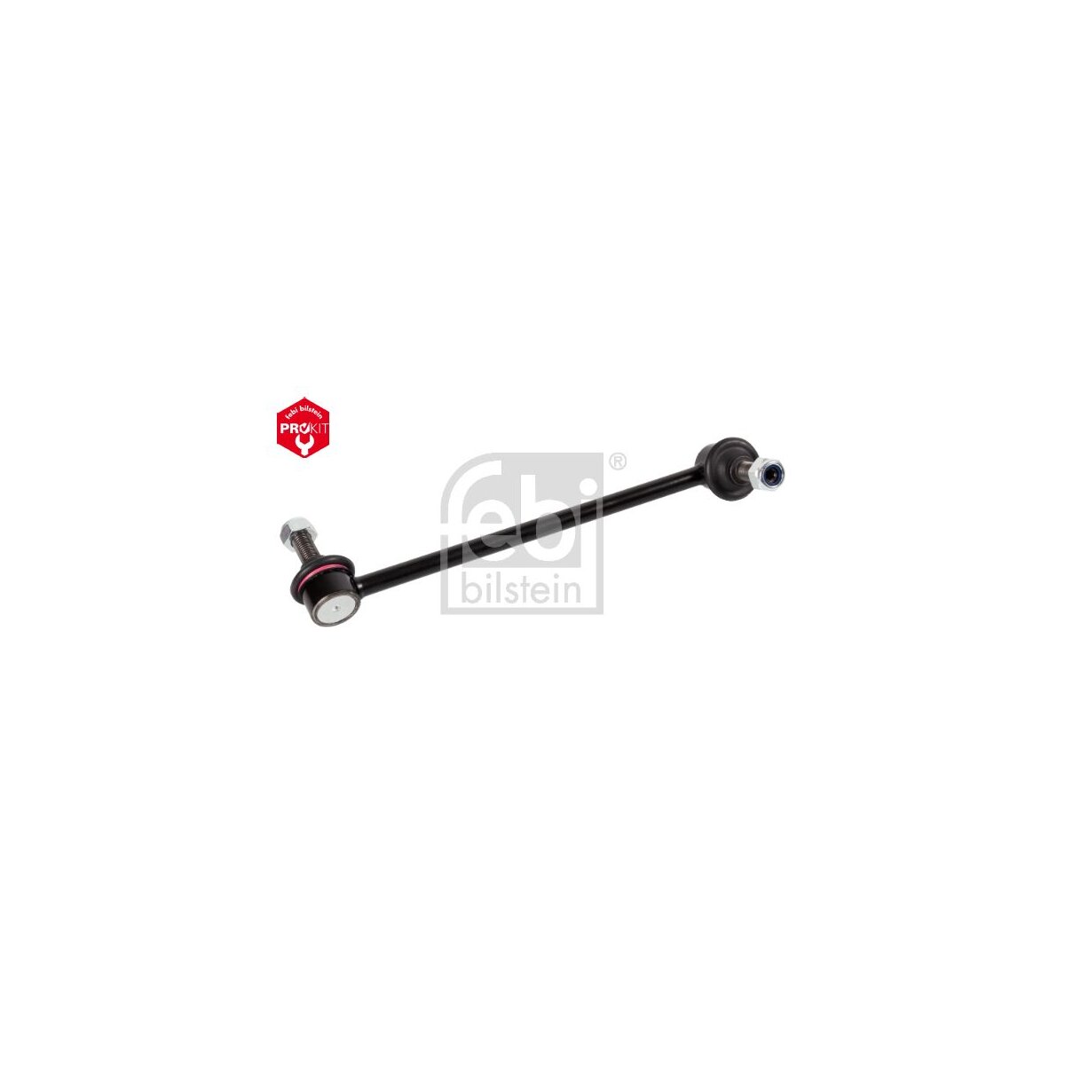 febi bilstein 07989 Stabilisator Link met borgmoeren, pak van één, rot