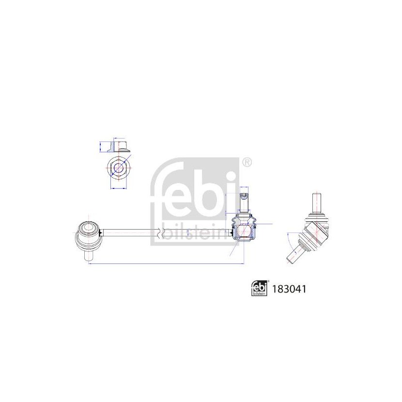 FEBI BILSTEIN Stange/Strebe, Stabilisator 183041 für A639 320 08 89