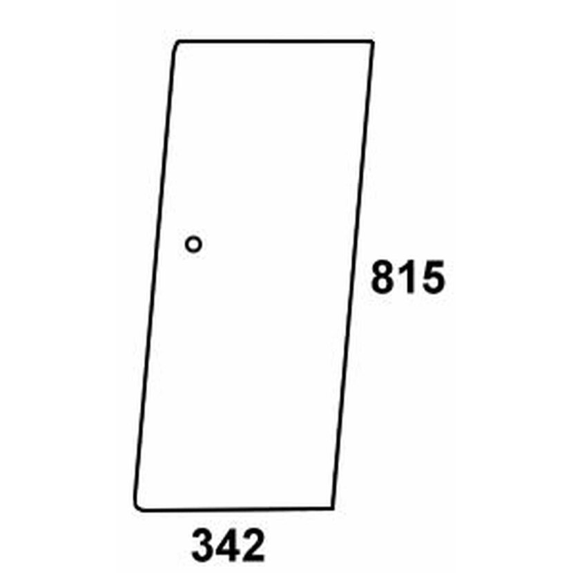 Türscheibe oben links / rechts - Case 1989739C1 - Kabine Silent 40, 9615 Serie 440, 540, 640, 740, 840, 940
