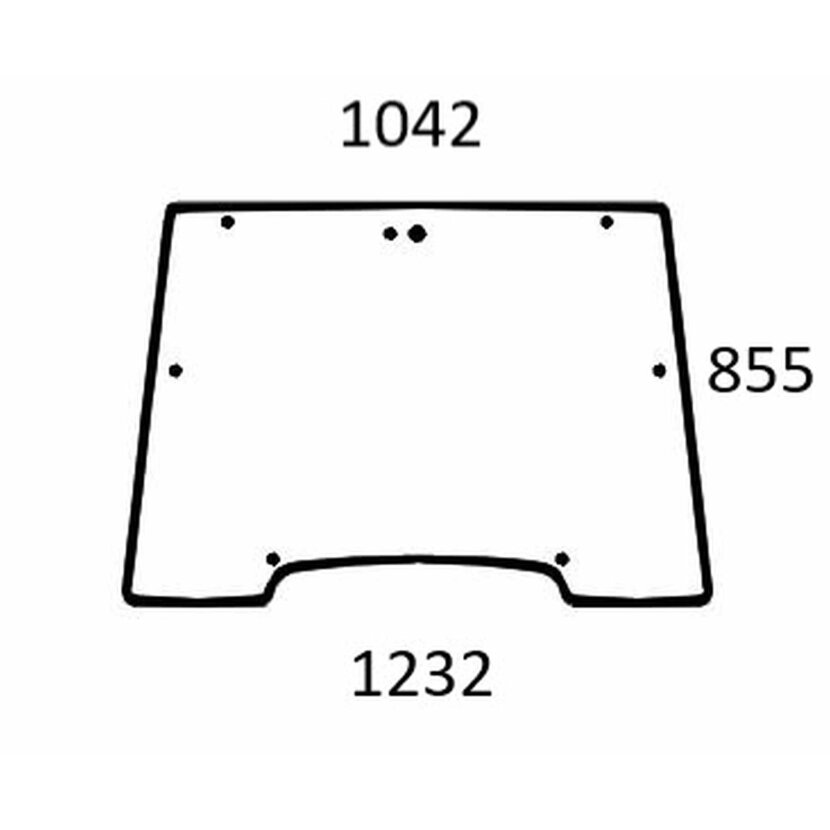 Frontscheibe - Case 234969A1 - Kabine LP Low Profile Serie 3210, 3220, 3230, 4210, 4220, 4230, 4240