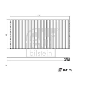 FEBI BILSTEIN Filter, Innenraumluft 184189 für A000...