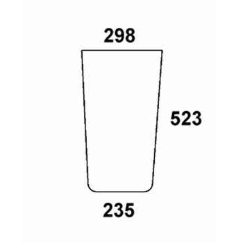 Frontscheibe unten links - Case 3233036R2 - Kabine XL...