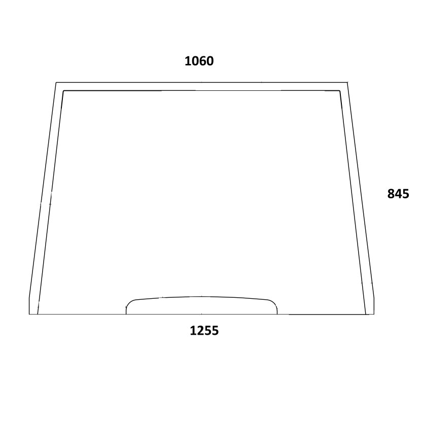 Frontscheibe - Case 238846A1 - Kabine Maxxum, Maxxum Pro Serie 5120, 5130, 5140, 5150, 5220, 5230, 5240, 5250