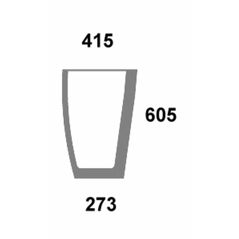 Frontscheibe unten rechts - Case 248717A1 - Kabine Maxxum, Maxxum Pro Serie 5120, 5130, 5140, 5150, 5220, 5230, 5240, 5250