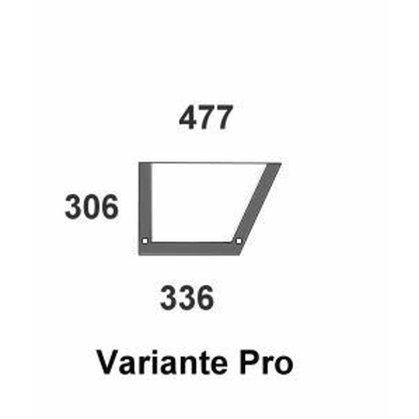 Türscheibe unten links - Case 248725A1 - Kabine Maxxum, Maxxum Pro Serie 5120, 5130, 5140, 5150, 5220, 5230, 5240, 5250