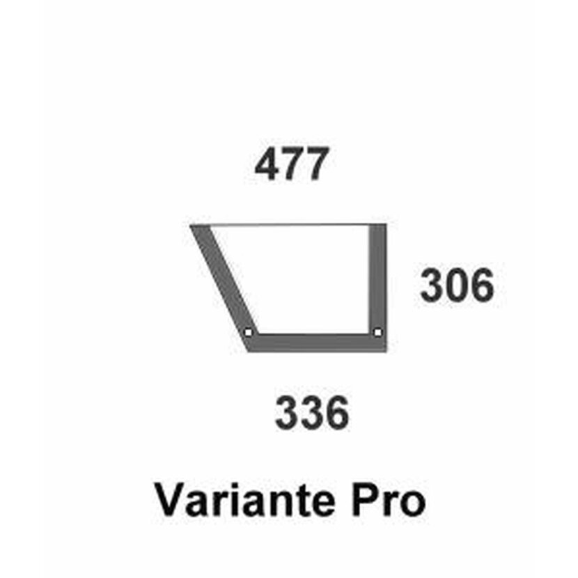 Türscheibe unten rechts - Case 248726A1 - Kabine Maxxum, Maxxum Pro Serie 5120, 5130, 5140, 5150, 5220, 5230, 5240, 5250