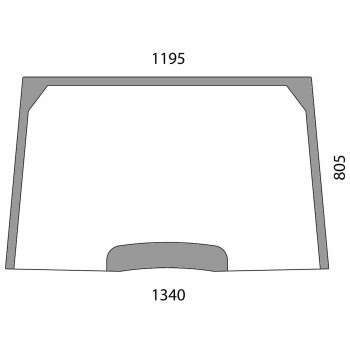 Frontscheibe - Case 190034A5 - Kabine MX MXC Serie MX...