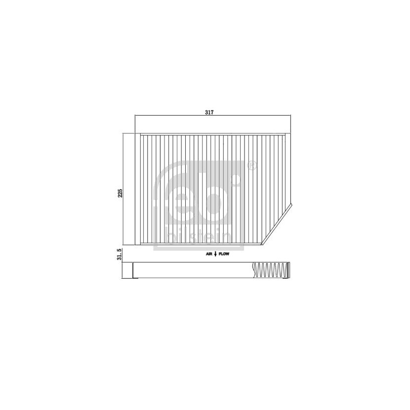 FEBI BILSTEIN Filter, Innenraumluft 174437 für 971 819 429 C