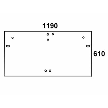 Heckscheibe - Case 1-34-771-119 - Kabine CS Serie CS 68,...