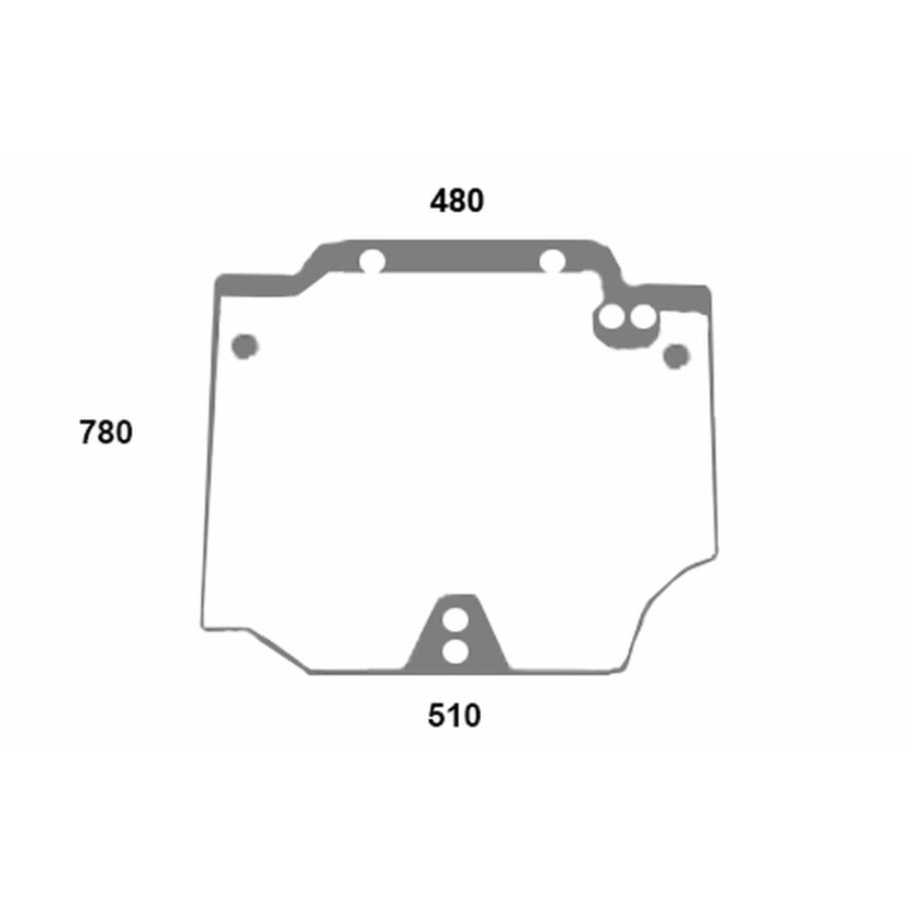 Heckscheibe - Case 44911821 Serie JX1070N, JX1075N, JX1095N, JX1060V, JX1070V, JX1075V, JX1095V