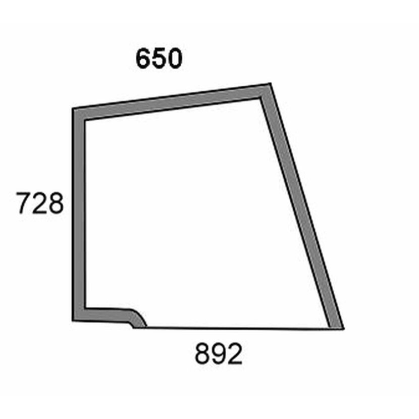 Türscheibe oben rechts - Case 5092898 - Kabine JX Serie JX55, JX65, JX75, JX85, JX95, JX60, JX70, JX80, JX90,JX95