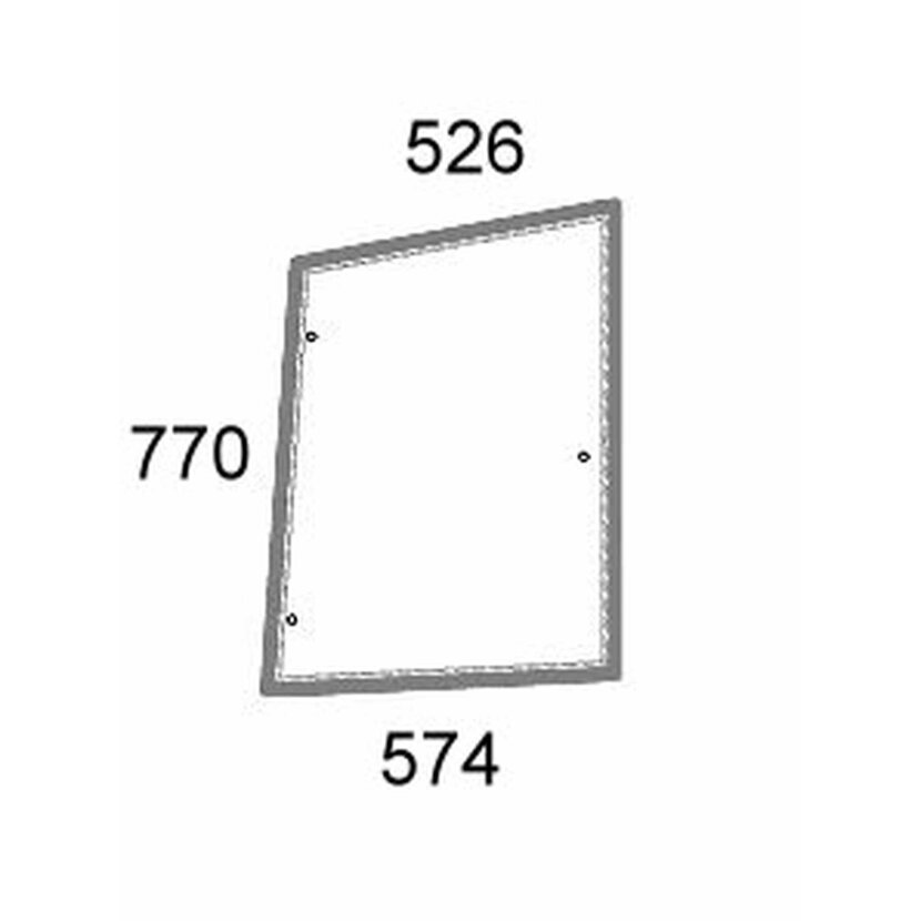 Seitenscheibe rechts - Case 5089556 - Kabine JX Serie JX55, JX65, JX75, JX85, JX95, JX60, JX70, JX80, JX90,JX95