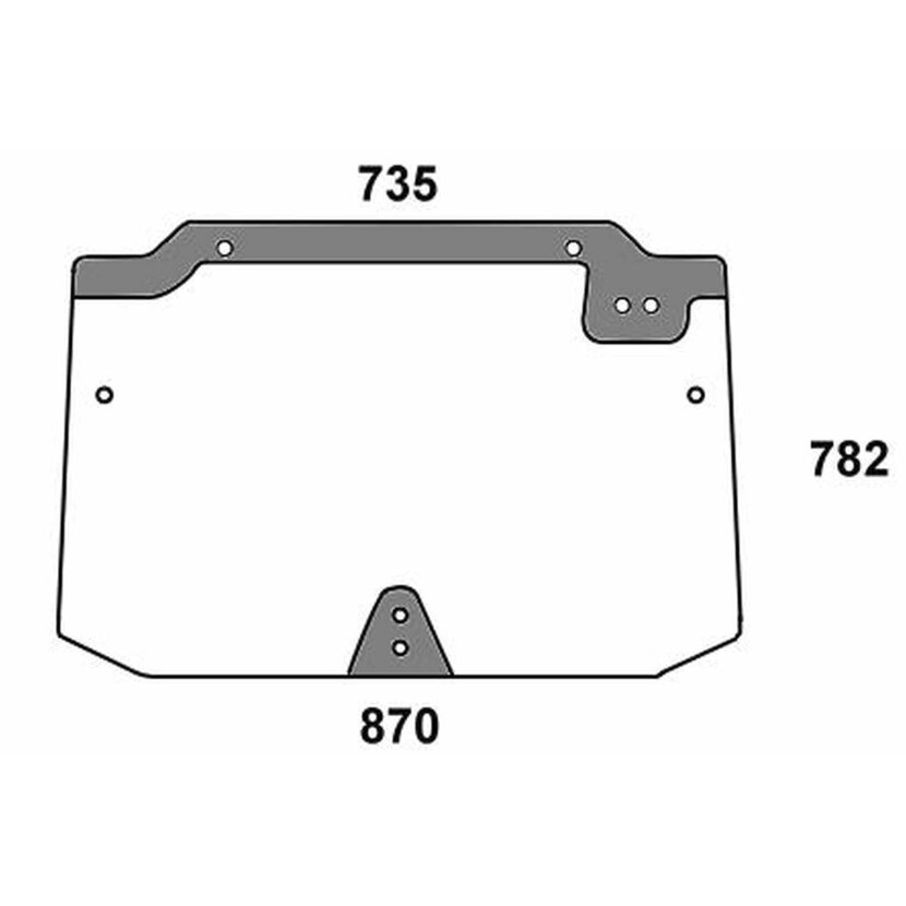 Heckscheibe - Case 44911502 - Kabine JX-C Serie JX 1060C, JX 1070C, JX1075C, JX 1085C, JX 1095C