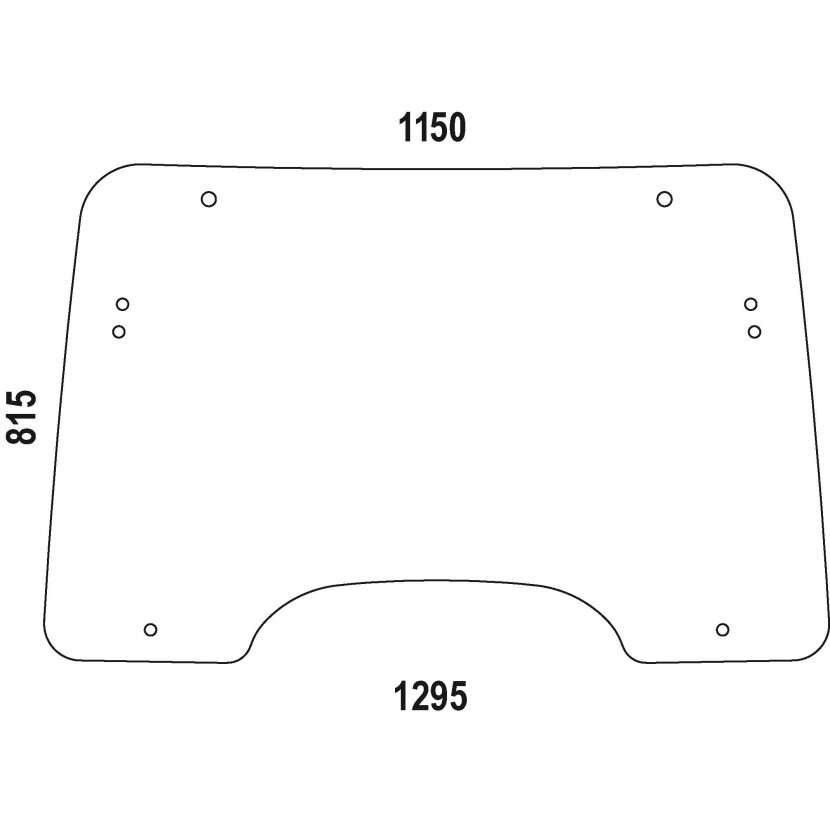 Frontscheibe - Case 82032042 - Kabine MXU und MXU X-Line Serie MXU 100, 110, 115, 125, 125, 140.