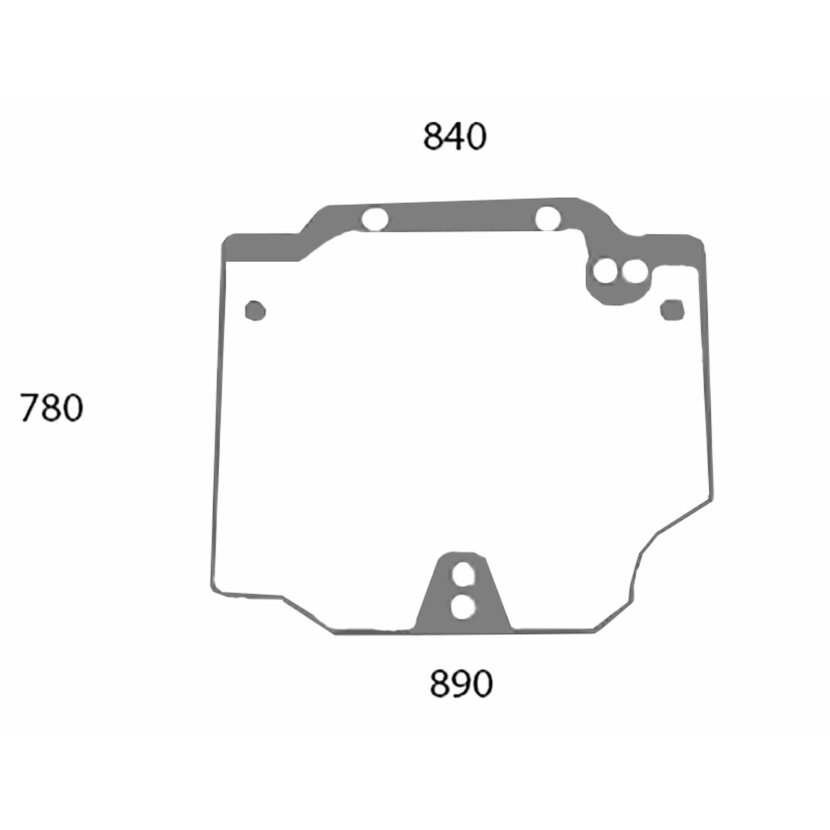 Heckscheibe - Case 44911795 - Kabine JX-C Serie Quantum 65C, 65V, 75C, 75N, 75V, 85C, 85N, 85 V, 95C, 95V