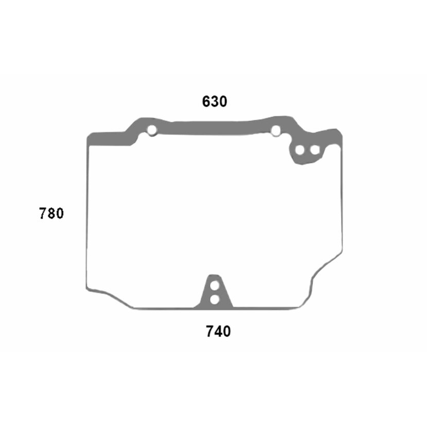 Heckscheibe - Case 5196371 - Kabine JX-C Serie Quantum 65C, 65V, 75C, 75N, 75V, 85C, 85N, 85 V, 95C, 95V