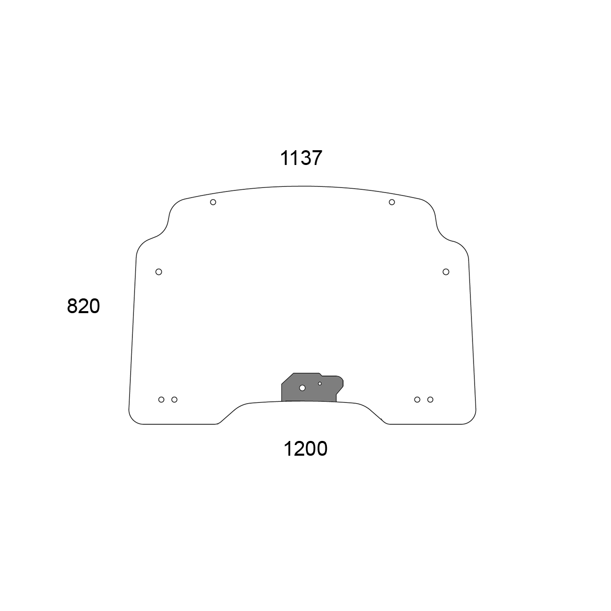 Frontscheibe ausstellbar - Case 47358037 Serie Farmall 95U Pro, 105U Pro