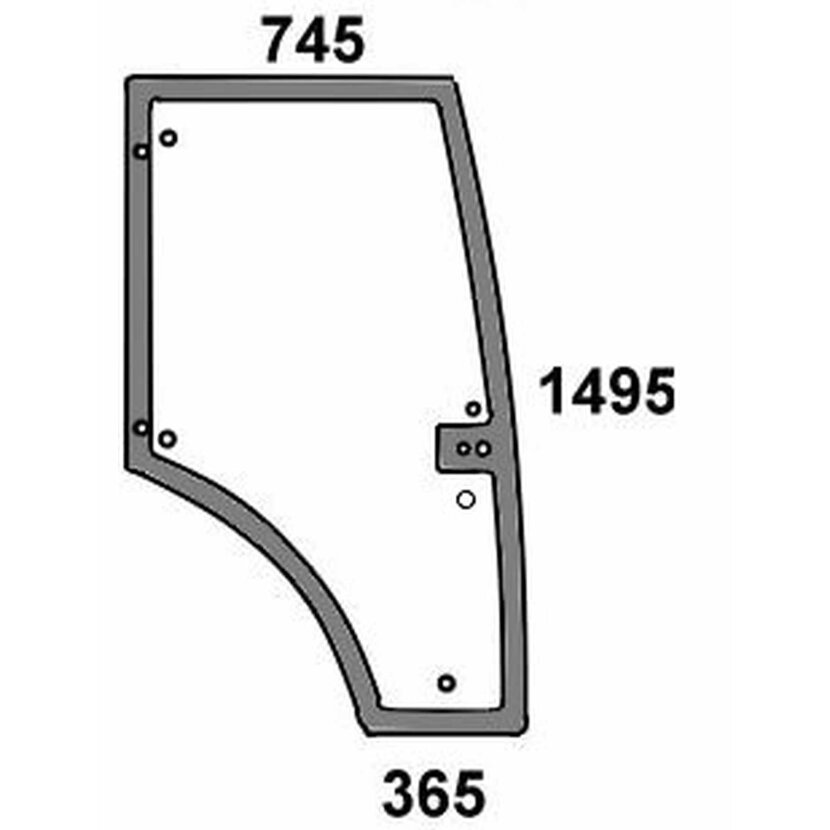 Türscheibe rechts - Claas 7700073325 - Kabine Axion, Arion Serie Arion 510, 530, 540, 610, 620, 640 Axion 810, 820, 830, 840, 850