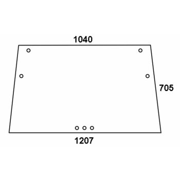 Frontscheibe - Deutz 04340307 - Kabine D 07 C Serie D...