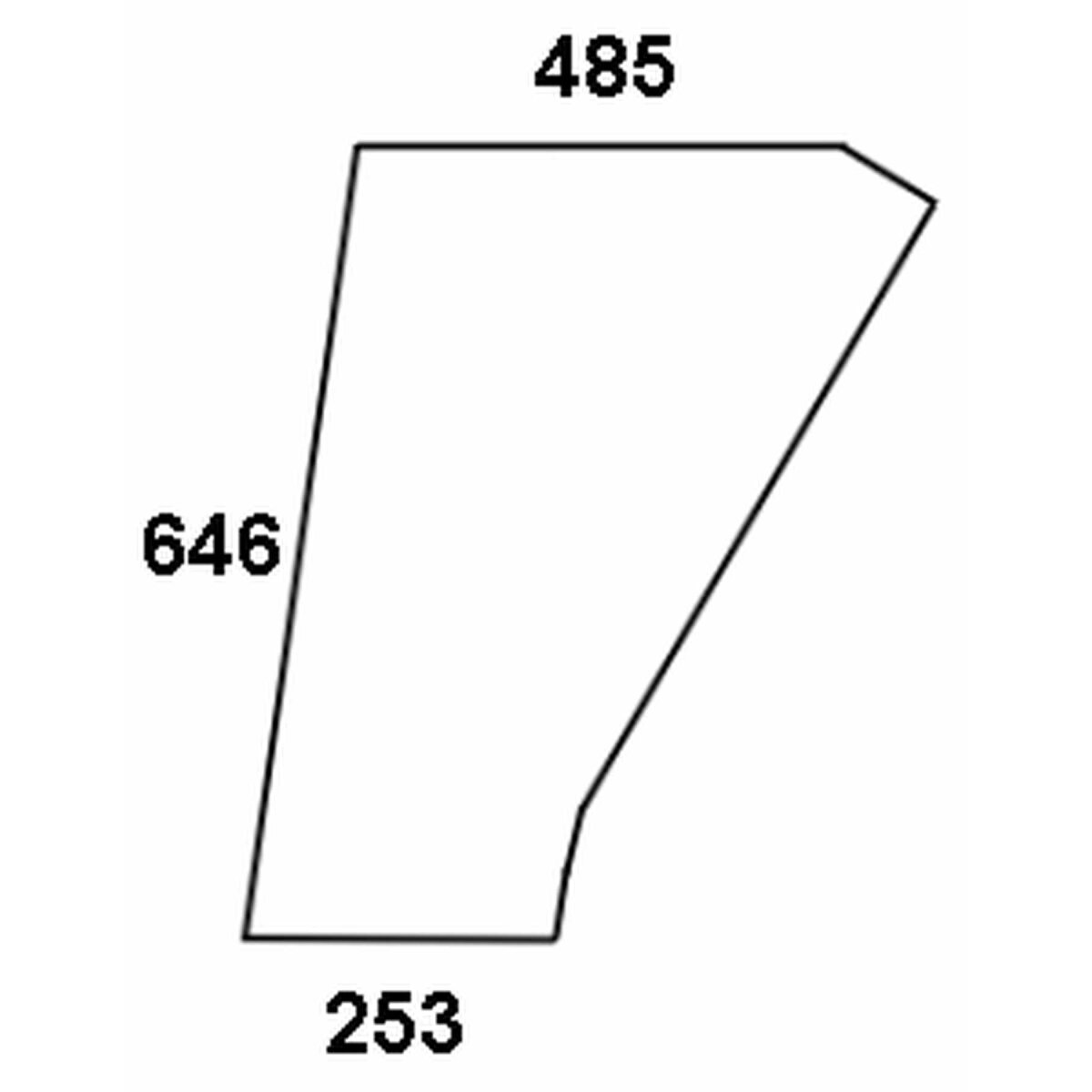 Türscheibe rechts für Deutz DX 80 85 90 110 160 DX 4.10 4.30 4.70 6.05 7.10