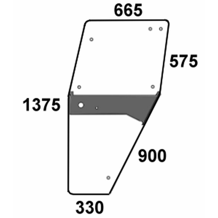 Seitenscheibe - Deutz 04363399 - Kabine Neue DX - Kabine Serie DX 80, 85, DX 90 Seitenscheibe - Deutz 04363399 - Kabine Neue DX - Kabine Serie DX 80, 85, DX 90