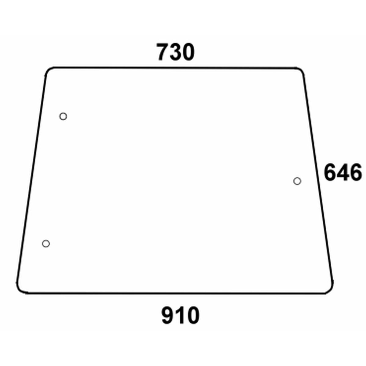 Seitenscheibe - Deutz 04363399 - Kabine Neue DX - Kabine Serie DX 80, 85, DX 90, DX 110, DX 120, DX 140, DX 145, DX 160 DX 4.10, DX 4.30, DX 4.50,...