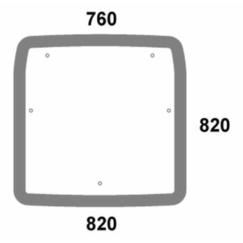 Dachglasscheibe - Deutz 0.010.6476.0/10 - Kabine Agrotron...